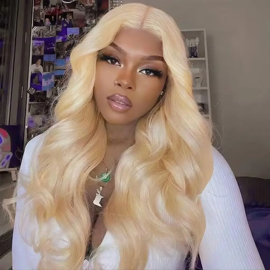 blonde 613 wig wear and go lace wig