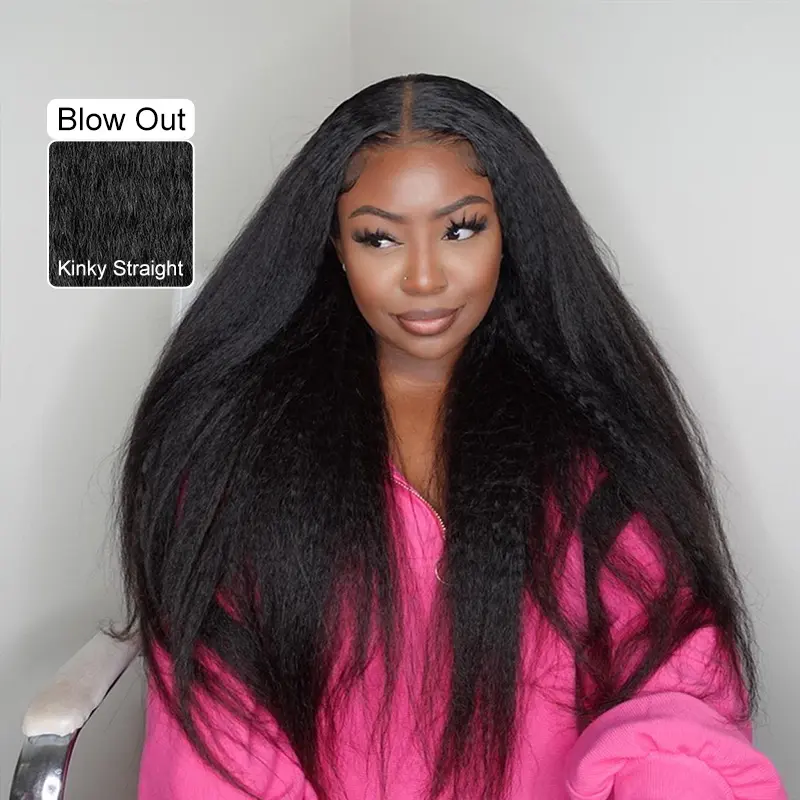 kinky straight wig wear and go lace wigs