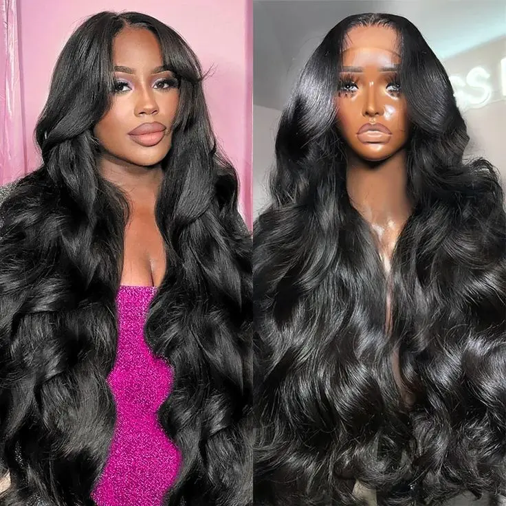 body wave wig bleached knots wig