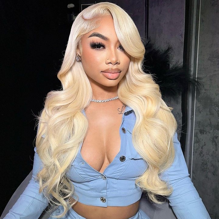 613 Blonde Body Wave Color Lace Front Wig