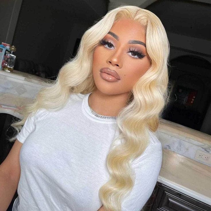 613 Blonde Body Wave Lace Closure Wig 