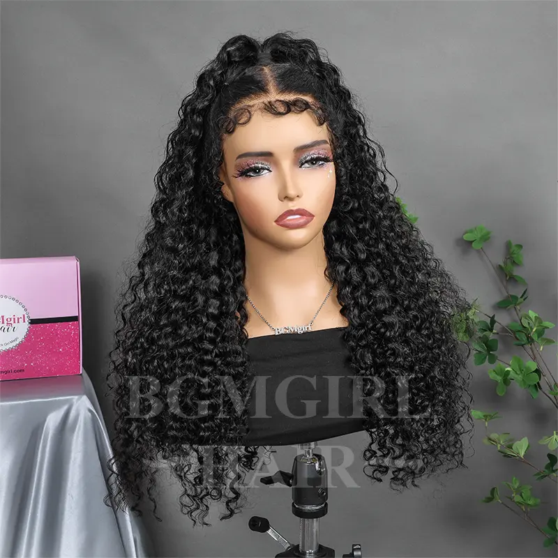 Curly Edge Beach Curly Wear Go Wig HD Lace Front 180% Density Glueless Wig | BGMgirl Hair