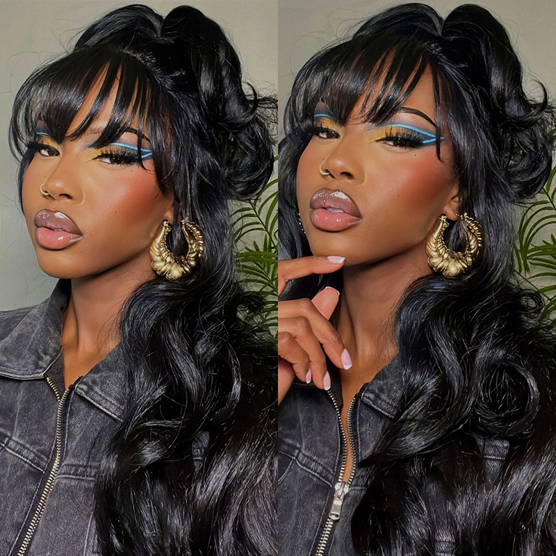 Body Wave Wig With Bangs | BGMGirl