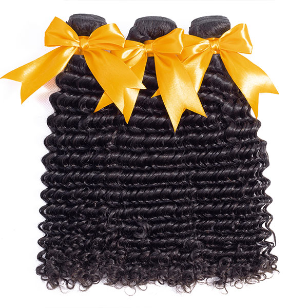 Deep Wave Bundles With Closure Human Hair Extensions | BGMGirl