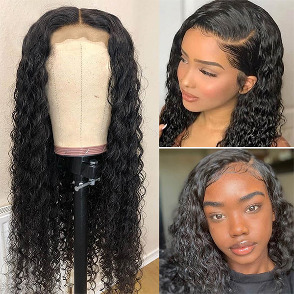 Deep Wave 4*4 Lace Closure Wig 150% Density | BGM Hair