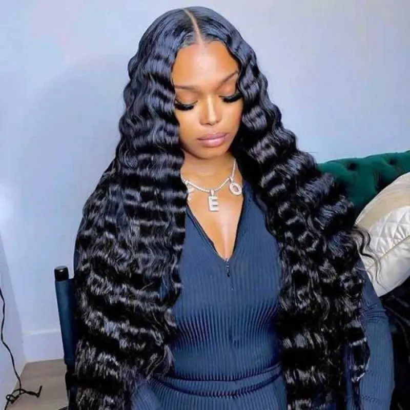 loose deep wave wig glueless wigs ready to wear