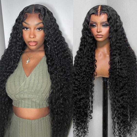 200% Water Wave13x4 HD Pre-bleached Knots Human Hair Lace Front Wig US Only