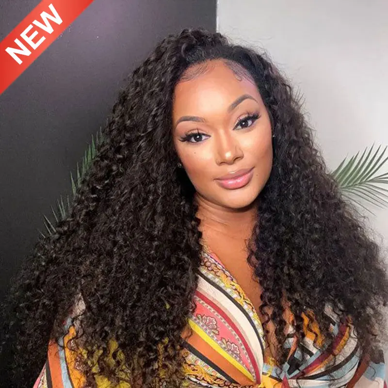 Water Wave 3 In 1 Half Wig Drawstring Band Wear Go Wig Invisible Hairline BGMgirl Hair