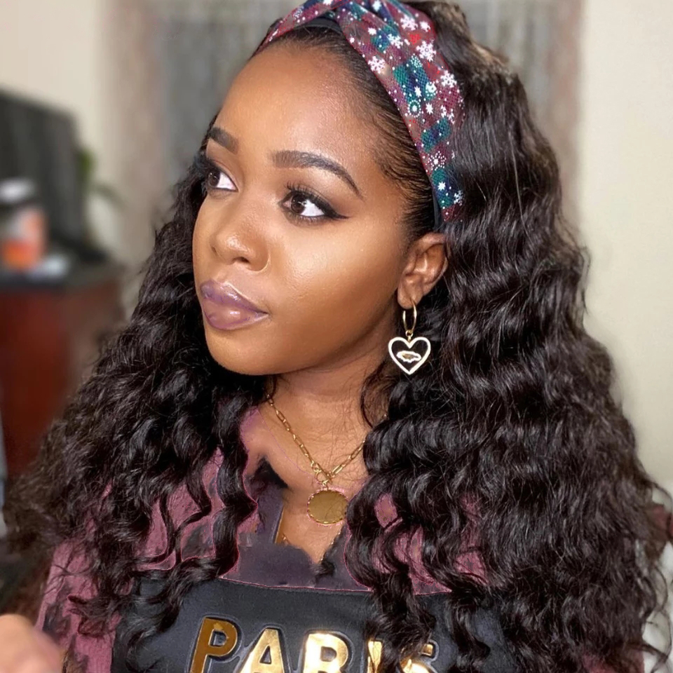 Loose Deep Wave Headband Human Hair Wig | BGMGirl