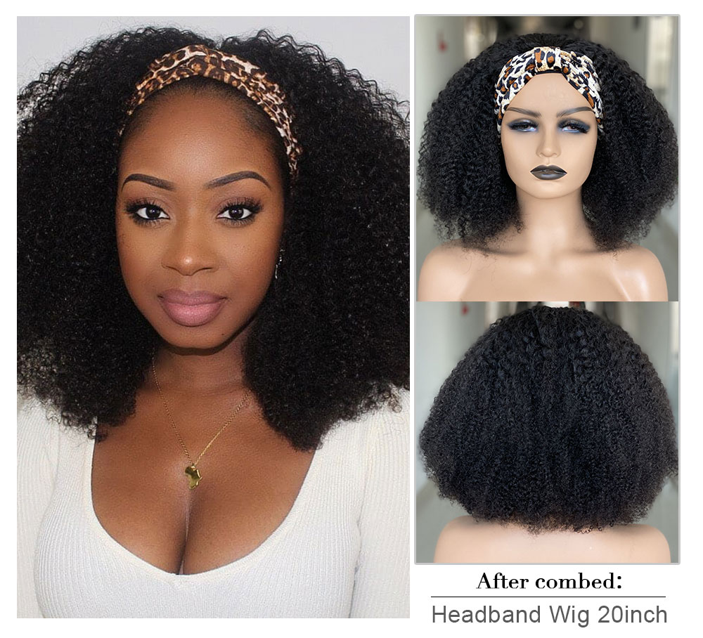 Afro Kinky Curly Headband Wig | BGM Hair