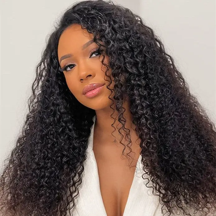 3 in 1 half wig kinky curly