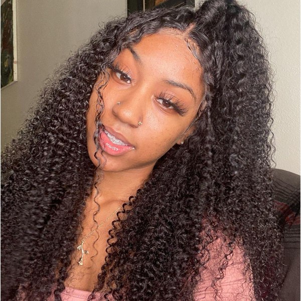 Kinky Curly T Part Human Hair Wig | BGMGirl