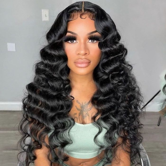 Loose Deep Wave Lace Closure Wig Transparent Lace Wig | BGMgirl US Only