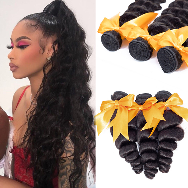 Loose Wave 3 Bundles Human Hair Extensions | BGMGirl