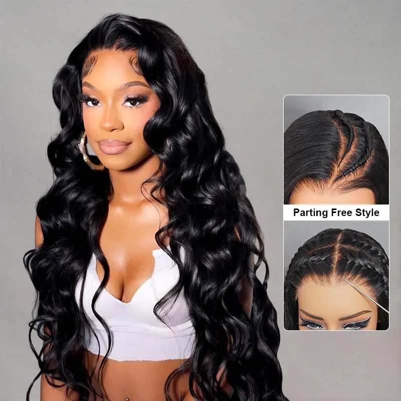 wig body wave transparent lace wig glueless wig