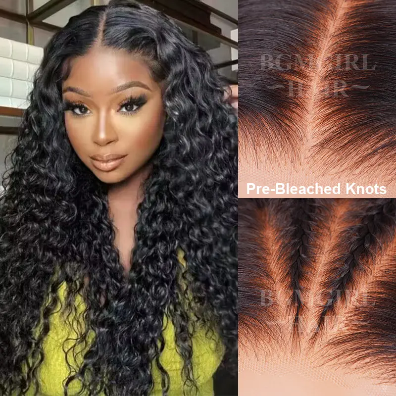 pre bleached pre plucked wigs water wave wig