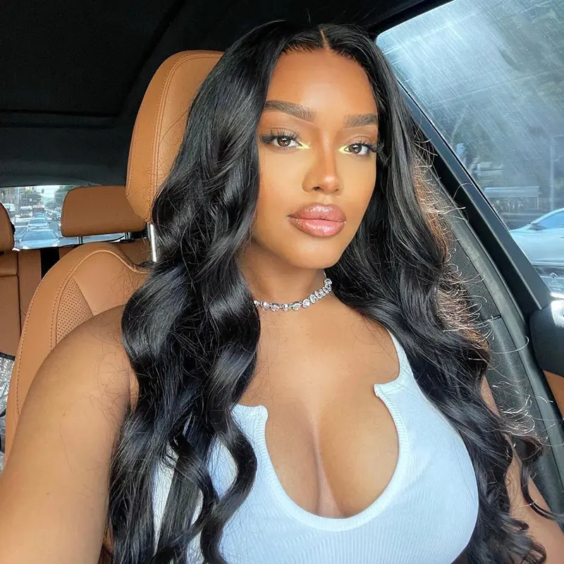 pre cut lace wigs body wave wig lightwight breathable wigs