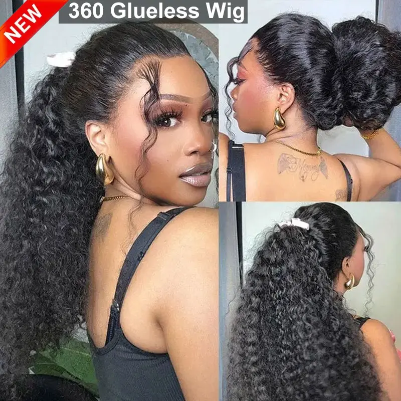 360 lace glueless wig