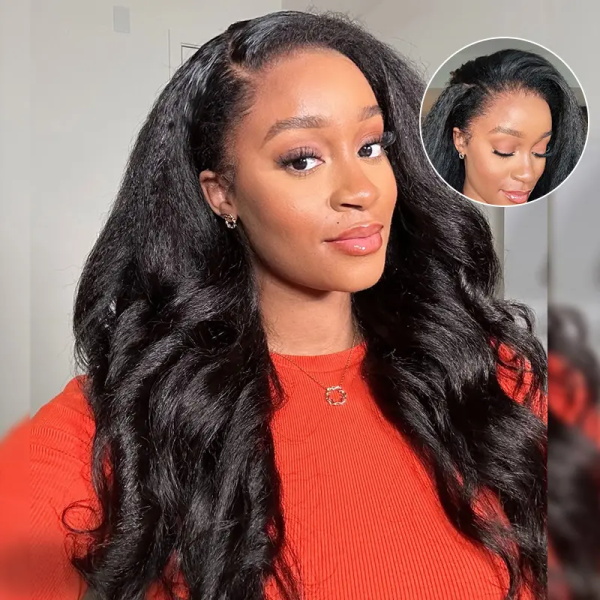 kinky straight valentine's day hairstyle for black hair