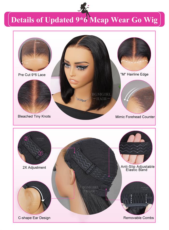 medium size cap of wig