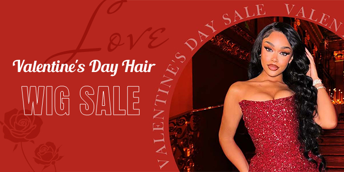 valentine's day hair wig sale