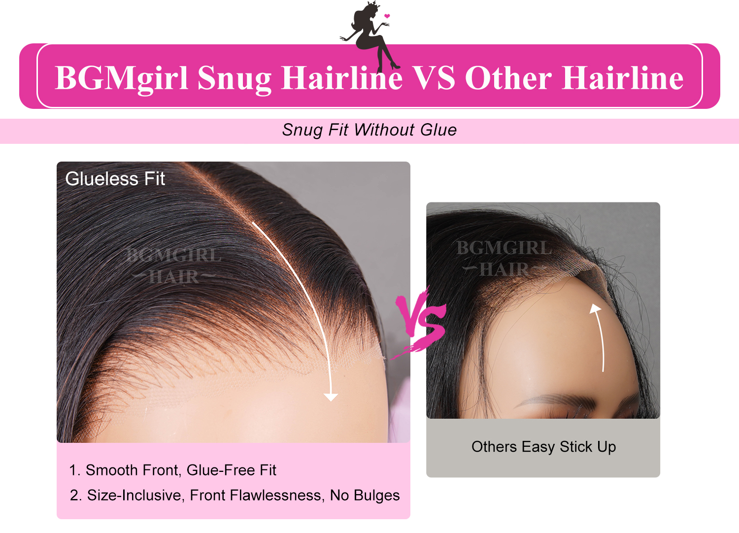 human hair glueless wigs